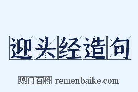 迎头经造句是什么意思的图片